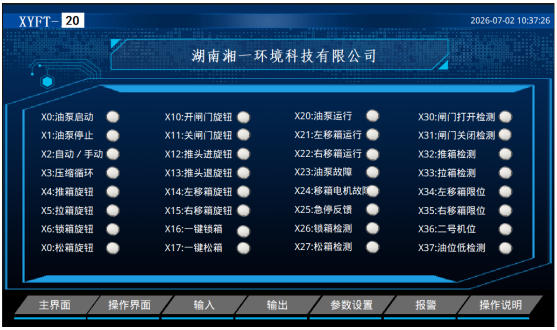 水平直壓式垃圾壓縮機